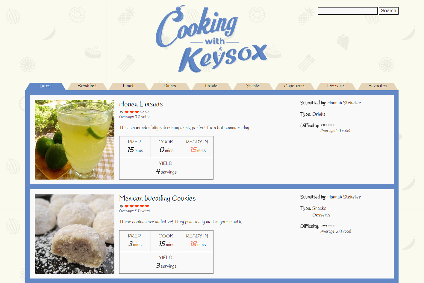 Cooking with Keysox